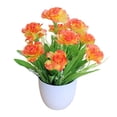 thumbnail image 2 of FENGGHAO Mothers Day Artificial Carnation Bouquet Potted Plant Realistic Silk Flowers UV Resistant Bendable Stems Home Decor Wedding Centerpiece, 2 of 7