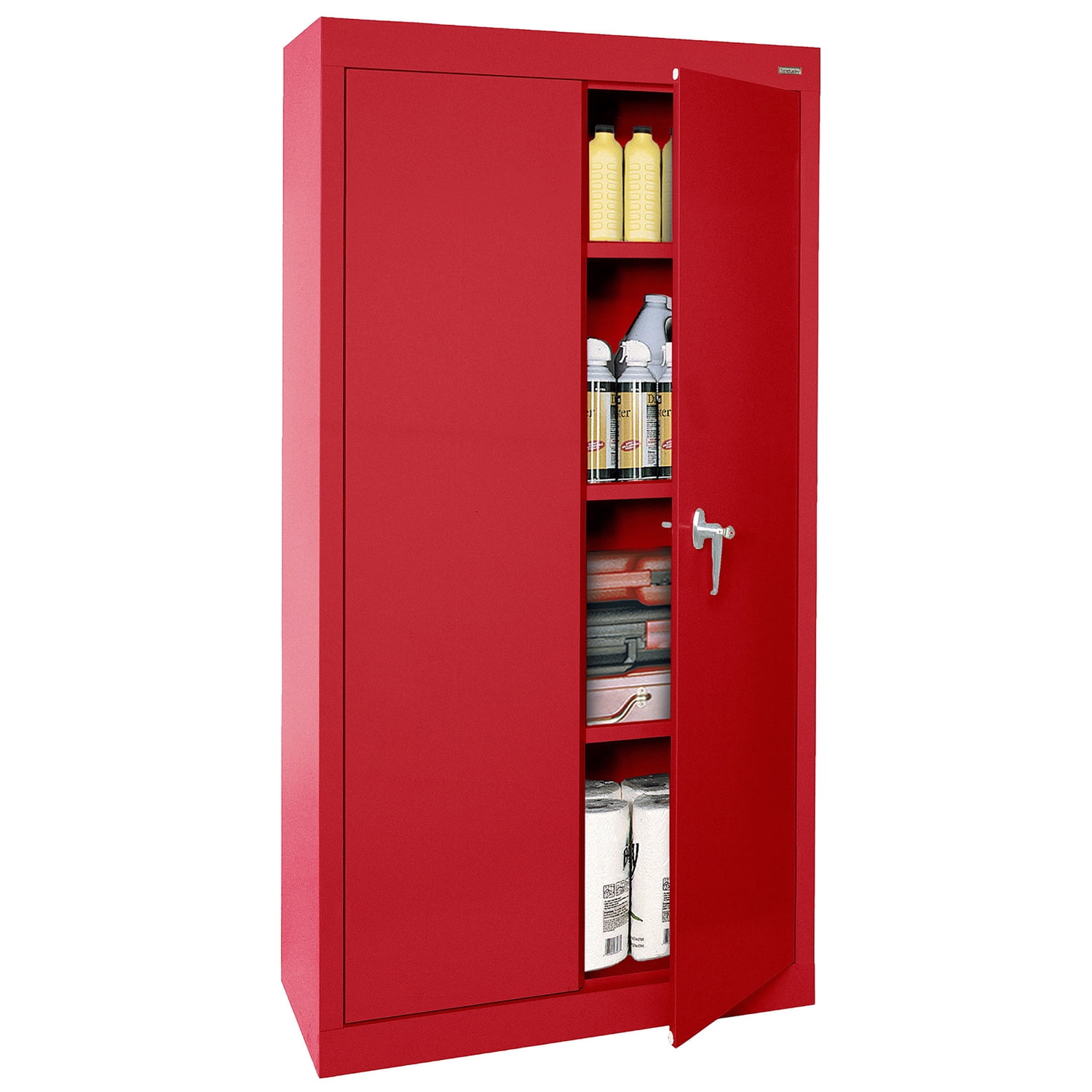Sandusky Braefell 20-Gauge Welded Steel Garage Storage Cabinet, Red