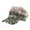 Khaki, variant on Unisex Camouflage Spiky Hair Visor Cap Novelty Mohawk Adjustable Strap Hat Party Costume Casual Outdoor Fun Headwear Brown