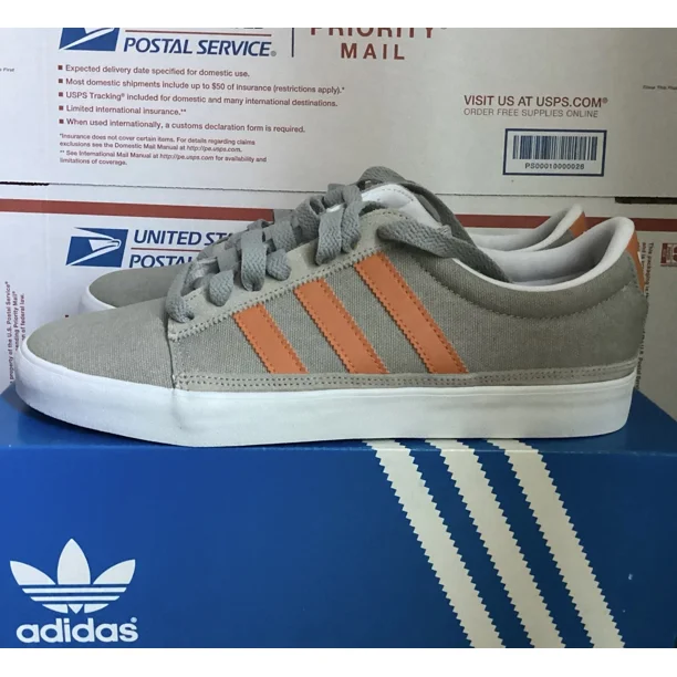 Adi-das RAYADO ( GRAY/ORANGE ) ( SNEAKERS/SKATEBOARD SHOES ) SIZE 9 ( G99789 )
