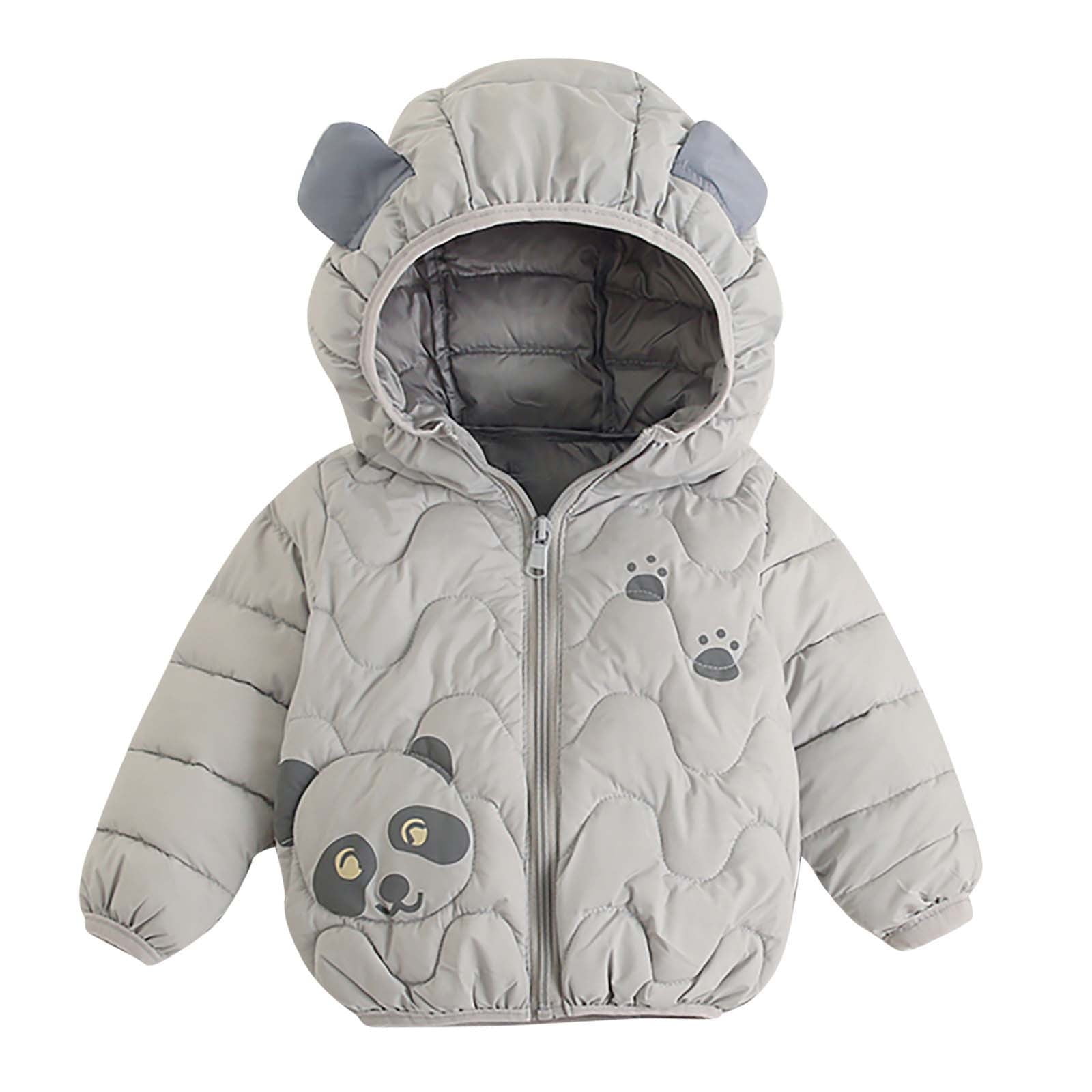 Details about   Kids Baby Boys Girls Fall/Winter Hooded Coat Toddler Faux Fur Jacket Outwear 