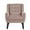 Velvet-Skin Pink, variant on UIXE Gray Accent Chair Set of 2, Linen Armchair for Living Room