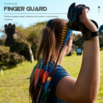RENACLIPY Finger Guard Black Spandex, Wear-Resistant Protective Accessory for Shooting