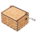 thumbnail image 2 of Caja De Música Vintage, Caja De Música De Madera Madera Metal Para Niños OTVIAP Musical Box, 2 of 8
