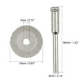 thumbnail image 4 of Uxcell 10 Pack 16mm Diamond Cutting Wheels Cut Off Pads with 2 Pack Mandrels for Rotary Tools, 4 of 5