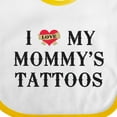 thumbnail image 4 of Inktastic I Love My Mommy's Tattoos Boys or Girls Baby Bib, 4 of 4