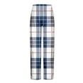 thumbnail image 5 of Aimik Hanes Mens Lounge Pants Comfy Pajama Pants Plaid Pajama Bottoms with Pockets Drawstring Pj Bottoms Pants Unisex Christmas Pajama Pants-White-1 M, 5 of 5