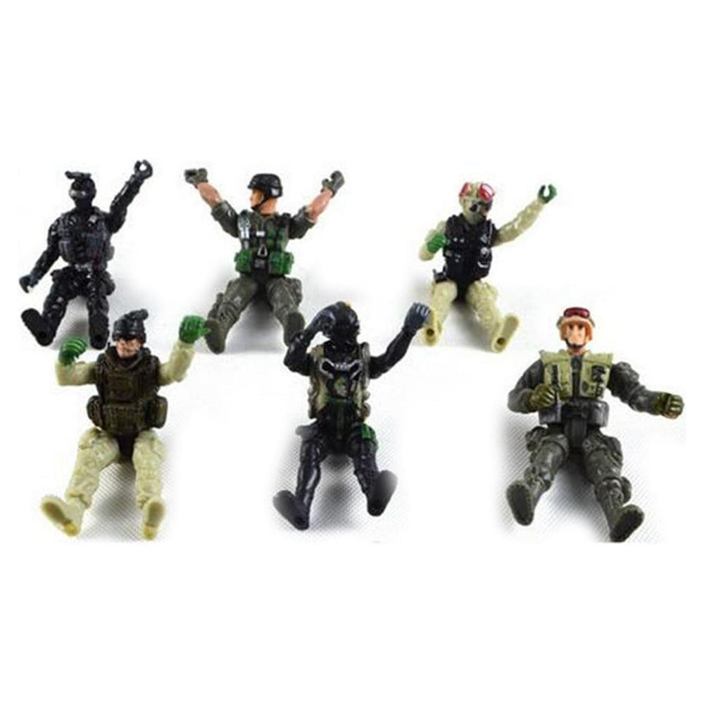 6Pcs Set Military Force Army Soilder Assembly Model Mini Action Figures Kids Toy Walmart