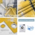 thumbnail image 4 of Yellow Gray Blackout Curtains for Bedroom/Living Room, Thermal Insulated Kitchen Curtains, Modern Oil Painted Geometric Abstract Grommet Darkening Window Treatment Drapes 52"x72"x2, 4 of 8