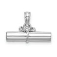 thumbnail image 4 of Auriga 14K White Gold 3-D DIPLOMA Rolled Up Charm for Women, 4 of 6