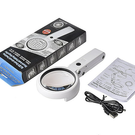 5x 10x Magnifying Glass With 8 Led Lights Usb Handheld Magnifier Foldable Stand Desktop Table 5x 10x Magnifying Glass With 8 Led Lights Usb Handheld Magnifier Foldable Stand Desktop Table