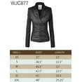 thumbnail image 6 of Made by Johnny Women's Panelled Faux Leather Moto Jacket XXL KHAKI, 6 of 7