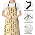 thumbnail image 4 of Kdxio Vintage Keys Apron with Pockets Adjustable Kitchen Aprons for Men Women Waterproof Aprons for Cooking,Drawing,Crafting, Baking Household Cleaning, 4 of 5