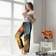 thumbnail image 5 of Fotbe Red And Blue Fire Dragon B Pantalones de Pijama para Mujer, Pantalones de Dormir, Pantalones Pj con Cordón y Bolsillos-Small, 5 of 6