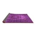 thumbnail image 2 of Ahgly Company Indoor Round Medallion Purple Traditional Area Rugs, 4' Round, 2 of 4