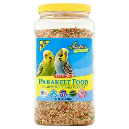 3-D Pet Products Premium Parakeet Food, 5 lbs