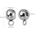 thumbnail image 4 of 20Pcs 304 Stainless Steel Tube Bails Loop Bails Rondelle Bail Beads Stainless Steel Color Tube Beads Charm for DIY Jewelry Making Bracelets Necklaces Craft Accessories 9x5x6mm, 4 of 4