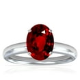 thumbnail image 1 of GemsNY July Birthstone - Traditional Oval Untreated Ruby Solitaire Ring (Grade - AAAAA | 1.55cts.), 1 of 4