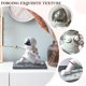 thumbnail image 5 of Estatua De Escultura De Astronauta Astronaut Crafts Creative Chic Astronaut Ornamento para el hogar y la oficina (esgrima), 5 of 6