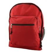 K-Cliffs Unisex Classic Large Lightweight Durable 17.5" School Backpack  Red, 100% Polyester