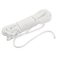 thumbnail image 1 of Unique Bargains Corde en Nylon Solide Tressée 1 Rouleau de 0,3 Pouce x 49,2 Pied Blanc, 1 of 5