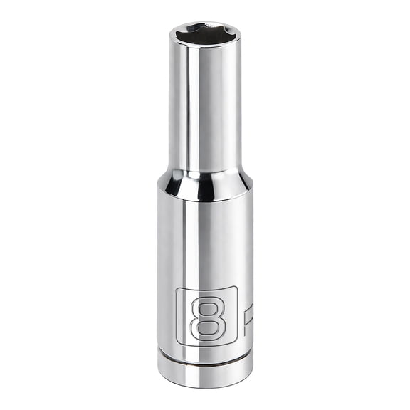 Powerbuilt 3/8 Inch Drive x 8 MM 6 Point Deep Socket - 641319