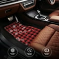 thumbnail image 6 of Yiaed Red Buffalo Plaid Print Carpet Floor Mats for Cars, Auto Accessories Front & Rear Car Floor Mats Car Floor Foot Mat Sets of 4 Pieces, 6 of 7