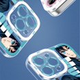 thumbnail image 3 of Fashion Phone Case For iPhone 14 13 11 12 Pro Max Mini X R XS 6 6s 7 8 Plus SE2 SE3 Shockproof Anime Demon Slayer Tokitou Muichirou Clear, 3 of 4