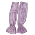 thumbnail image 1 of Women Girls Summer UV Protection Arm Sleeves Lace Cover Long Fingerless Driving Gloves - purple, 1 of 5