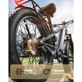 thumbnail image 3 of PUCKIPUPPY 960W Electric Bike for Adults 26" Fat Tire E Bike 48V 20AH Battery up to 80Miles Range, 28 mph Max Speed off Road E-Bike 7 Speed Full Suspension E Mountain Bike, Comply with UL2849 by SGS, 3 of 11