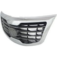 thumbnail image 2 of Grille Assembly Compatible With 2011-2012 Kia Sportage Chrome Shell with Painted Gray Insert, 2 of 3