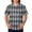 Light Gray_010, variant on Domuza Scrub Tops Men Plaid Stripe Printed V Neck Short Sleeve Caregiver Uniform Relaxed Fit Comfy Soft Medical Scrub Tops with 3 Pockets Multicolor M