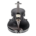 thumbnail image 5 of Glarry 4/4 Full Size Solid Wood Violin with Case, Shoulder Rest, Electronic Tuner, Extra Strings, Bow, Connecting Wire and More Accessories, Black, 5 of 7