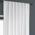thumbnail image 4 of Half Price Drapes White Heritage Plush Velvet Room Darkening Curtains (1 Panel), 50W X 108L, 4 of 11