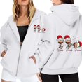 thumbnail image 1 of WILLBEST Sudadera Deportiva para Mujer Ladies' Christmas Printed Zipper Long Sleeved Pocket Adjuststring Casual Hooded Sweatshirt 1939 Mediana, 1 of 8