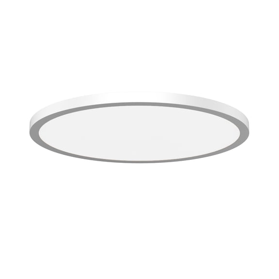 FM-252124-CS-WT WAC Limited Round - 45W 1 LED Flush Mount-24 Inch Tall and 1 Inch Wide-White Finish