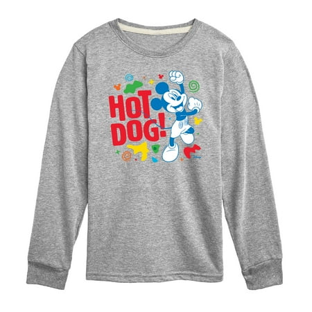 

Disney Jr - Hot Dog Mickey - Toddler & Youth Long Sleeve Graphic T-Shirt