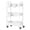 White, variant on 3-Tier Light White Metal Rolling Utility Storage Cart with Wheels for Craft, Baby Nursery & Cleaning Supplies