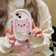 thumbnail image 4 of For iPhone 15 Silicone Case Cute Pig Slipper Design Shockproof Phone Back Cover, 4 of 5