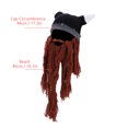 thumbnail image 2 of Gorro de punto, gorro de invierno cálido con cuerno de pirata, gorro de punto cálido, diseño de próxima generación Jadeshay A, 2 of 8