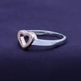 thumbnail image 2 of AFFY Open Heart Ring for Women in 14K White Gold over Sterling Silver -10, 2 of 5
