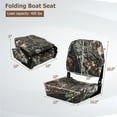thumbnail image 3 of YYAo Fishing Boat Seat, Boat Seat, Boat Chair Boat Captain Chair,2-Piece Folding Boat Seat Set with Sponge Padding-Camouflage, 3 of 8