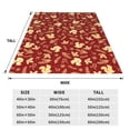 thumbnail image 3 of Balery Golden Squirrels Holiday Manta de Felpa Suave y Acogedora – Cobija de Franela Aterciopelada para Cama, Lavable y Cálida para Sofá, Mascotas, Transpirable-80"x60", 3 of 7