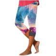 thumbnail image 1 of Pantalones de Yoga de Mujer Capris Impreso Casual Elástico, Pantalones de Yoga de Mujer de Cintura Alta para Todo el Uso de Temporada, 1 of 9