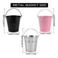 thumbnail image 3 of Cubetas De Metal Galvanizado Con Mango, 10 Unidades, Forma D esquí esquí Gafas de esquí, 3 of 5