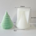 thumbnail image 1 of Origami relieve árbol de Navidad vela molde de silicona DIY jabón geométrico cónico yeso hacer molde de Chocolate decoración de vacaciones regalo, 1 of 4