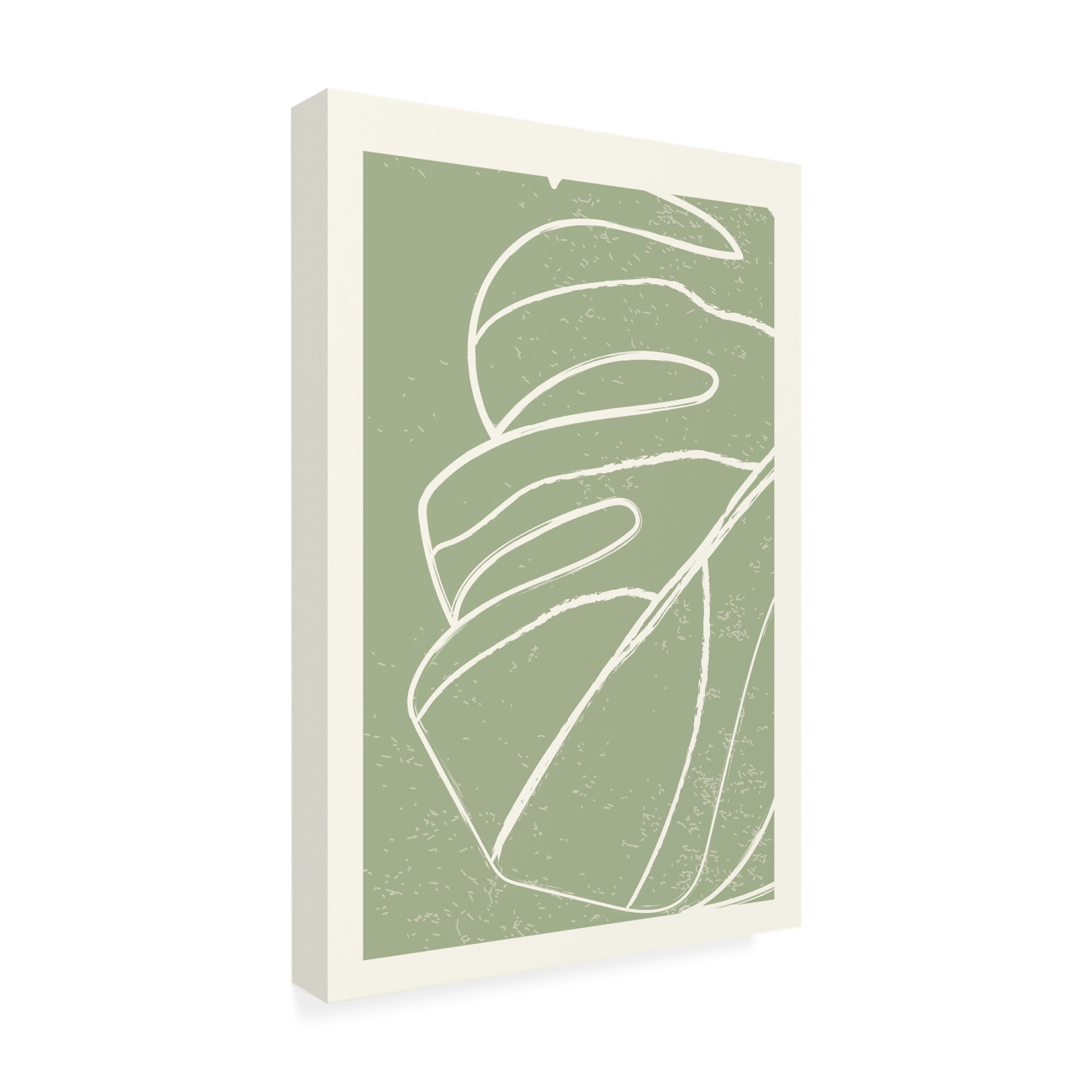 Trademark Fine Art jay stanley  Minimal Monstera Collection 2 Canvas Wall Art