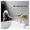 thumbnail image 2 of Pre-Embedded Concealed Wall-Mounted, Hot And Cold Basin Faucet Brushed Gold Painted Antique Black Washbasin Faucet Brass ,Versatile Features, 2 of 7