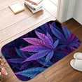 thumbnail image 5 of 1pc Colorful Leaves Absorbent Non-Slip Bathroom Thickened Flannel Rug Decor,Soft,Quick Drying,Suitable For Indoor/outdoor Use,Bathrooms,Bedrooms,Kitchens,Terrace,Laundry Rooms,16"x24", 5 of 9