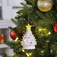 thumbnail image 4 of Mr. Christmas 5" Nostalgic Ceramic Lit Tree Ornament, White, 4 of 5